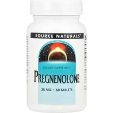 Source Naturals Pregnenolone & Vitamin C Brain & Cognitive 25 Mg, 60 Tablets