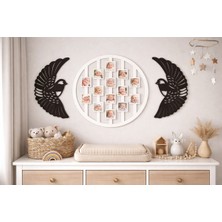 Resim Çerçevesi 14 Adet 5 cm Resim Yerleri Şık ve Yanında Kuslar Var No2