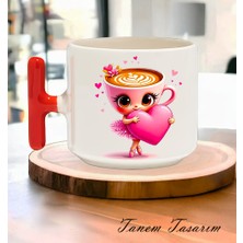 Tanem Bardak Kahve Çay Fincanı Hediye Sevgili Gün 013 - T Kulp Kupa