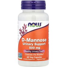 Now Foods D-Mannose Healthy Urinary Tract 500 Mg 60 Veg Caps