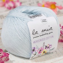 TeknoKapsül La Mia Mercerized Cotton Bebe Mavi El Örgü Ipi - 79 - 33592