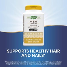 Nature’s Way Nature's Way Msm 1000 Mg - Joint Health With Methylsulfonylmethane 200 Vegan Tablet