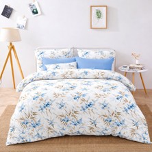 Lila Moon Sunrise Çift Kişilik Pamuklu Nevresim Takımı