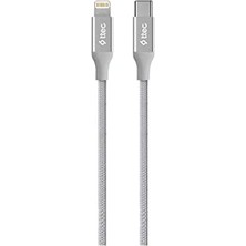 Alumicable Type-C Lightning Hızlı Şarj Kablosu 150CM 2DK41-8 Farklı Renk (Gri)