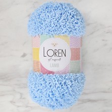 TeknoKapsül Loren Lamb Bebe Mavi El Örgü Ipi - R040