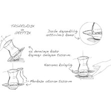 Peride Alumilite 6 Kişilik Çay Takımı