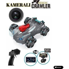 Oyuncak 2.4 Ghz Full Fonksiyon Uzaktan Kumandalı 1080P Hd Kameralı Telefona Bağlanabilir 4x4 Akrobat Araba (Gri)