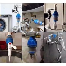 Çamaşır Makinesi Için Kireç ve Pas Önleyici, Ön Filtre Lavabo Su Arıtıcısı Lavabo Süzgeci Üstü Su Arıtma Cihazı Su Filtresi Musluk Filtresi Süzgeç Kireç Önleyici Filtre Musluk Arıtma