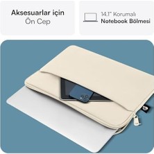 Mack MCE-1505 14.1" Eco Çevre Dostu 13-14 Inç Yeni  Pro Için Kılıf, Aksesuar Bölmeli Laptop Kılıfı, Ykk Fermuarlı Notebook & Tablet Kılıfı,