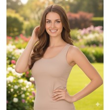 Lüx Wood Lüx Erşah 4502 Serisi Kadın Pamuklu Ribana Kalın Askılı Atlet 3'lü Paket