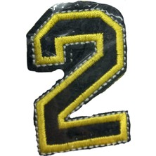 TeknoKapsül Aplike Ütü Ile Yapışan 2 Rakamı Arma 2x4 cm