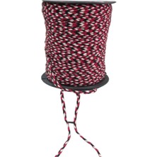 TeknoKapsül Bileklik Ipi, Hediye Paketleme Ipi, Şans, Bereket, Aşk, Şifa, Güç 1 mm Pamuk  1 Metre Kırmızı