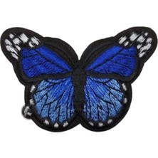 TeknoKapsül Aplike Ütü Ile Yapışan Kelebek Lacivert Arma 7x5 cm
