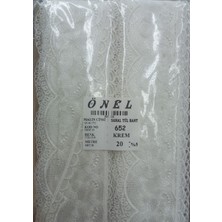TeknoKapsül Dantel Polyester Sanal Tül Bant Krem 20 Metre En 6 cm ON-652-KR