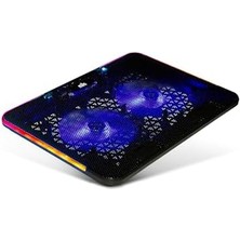 Mila Serisi M2 R-Type Rgb Işıklı, 2 Büyük Fan, Telefon Standı,2 USB Notebook Soğutucu Stand