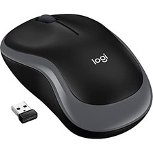 M185 Kablosuz Mouse, 1.000 Dpı Optik Sensör, Sağ ve Sol Elle Kullanıma Uygun, 10 M Kullanım Mesafesi, 12 Ay Pil Ömrü, Gri