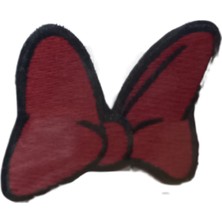 TeknoKapsül Aplike Ütü Ile Yapışan Küçük Kelebek Kırmızı Arma 3x2 cm