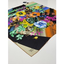 Levidor Tivil Ipek Eşarp Çiçekli 1006-1