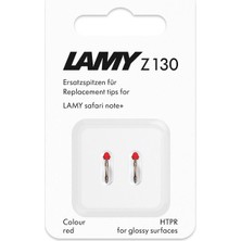 + Yedek Uç Kırmızı (2 Adet) – Değiştirilebilir Lamy Z130 Uç - Stylus Kalem Uçları Pencil Alternatifi Lamy + Için