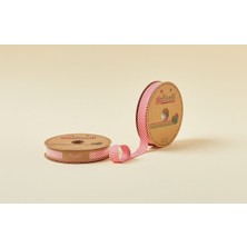 TeknoKapsül Biye Çizgili Katlı C03 Kırmızı 2 cm 25 Metre %65 Koton %35 Polyester