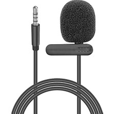 SN-M15 Siyah Akıllı Telefon ve Youtuber Yaka Mikrofonu