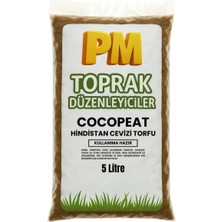 Usplant Cocopeat (Hindistan Cevizi Torfu) Kullanıma Hazır 5 Litre – Doğal, Steril, Yüksek Su Tutma Kapasiteli