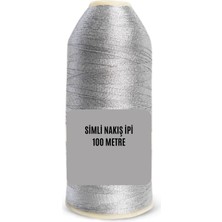 TeknoKapsül Nakış Simi 100 Metre Gümüş