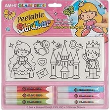 SHC4200 Amos PS10B6-D2 Cam Boyama Seti Sokulebilir Etiket 27 Model, 6 Renk, Krallik-Mücevherler-Kedi