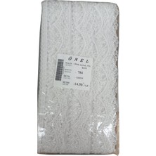 TeknoKapsül Dantel Polyester Sanal Tül Bant Krem 14,50 Metre En 3 cm ON-784-KR