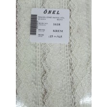 TeknoKapsül Dantel Polyester Sanal Tül Bant Krem 15 Metre En 3 cm ON-1618-KR