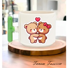 Tanem Bardak Kahve Çay Fincanı Hediye Sevgili Gün 015 - T Kulp Kupa