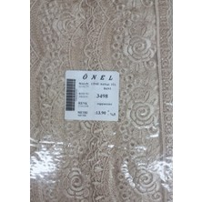 TeknoKapsül Dantel Polyester Sanal Tül Bant Cappucino 13,90 Metre En 6 cm ON-3498-C