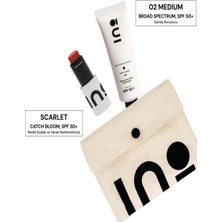 INO Beauty Your Everyday Catch Bloom Pocket Cheek Stick Scarlet + Broad Spectrum Spf 50+ Sunscreen 02 Medium