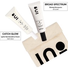 INO Beauty Your Everyday Catch Glow Ruby Gold + Broad Spectrum Spf 50+ Sunscreen 00 Clear Set