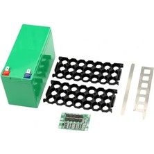 Voltaj Li-Ion 18650 3s 7p 12V 21'li Akü Kutusu Seti - Yeşil