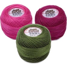 FRY 3 Adet Kaplan Etamin ve Kanaviçe Ipi 8 No Kod/renk: 602 - 599 - 1015 - Ryl