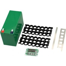 Voltaj Li-Ion 18650 3s 7p 12V 21'li Akü Kutusu Seti - Koyu Yeşil