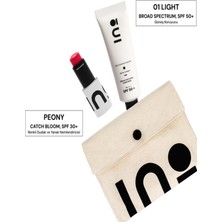 INO Beauty Catch Bloom Pocket Lip Cheek Stick Peony + Broad Spectrum Spf 50+ Sunscreen 01 Light Set