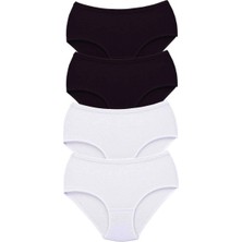 Marsilyan 4 Adet Tutku Kadın Yüksek Bel Bato Kalın Lastik Külot S4