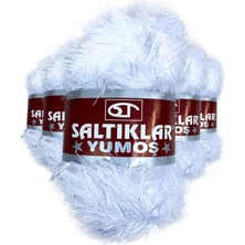 5 Adet Yumoş Sakallı El Örgü Ipi Yünü Optik