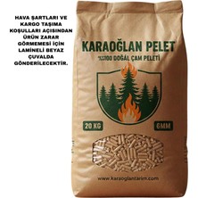 Karaoğlan Tarım Çam Peleti Yakıtı A1 Seritikalı Yüksek Kalorili 20 kg 6mm