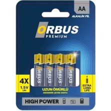 Orbus Lr6 Alkalin Aa Kalem Pil 4'lü Blaster