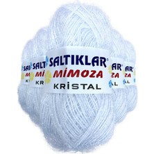 5 Adet Mimoza Kristal Işıltılı Şal Patik Yelek Ipi Optik