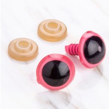 TeknoKapsül Loren 16 mm Pembe 5 Çift Amigurumi Göz