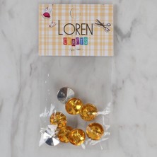TeknoKapsül Loren Crafts Hardal Sarısı 8 Li Düğme - 206