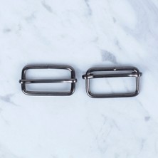 TeknoKapsül Loren Siyah Metal Toka Sürgülü 2 Li Paket