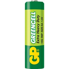 Gp GP15G Greencell R6 Aa Çinko Kalem Pil 4'lü Shrink 