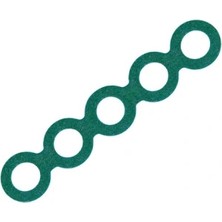 Voltaj 5s 18650 Pil Yalıtım Izolasyon Contası Yeşil Delikli - 5 Adet