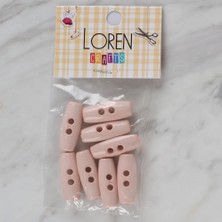 TeknoKapsül Loren Crafts Pudra Pembe 8 Li Çoban Düğmesi - 70