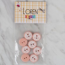TeknoKapsül Loren Crafts Somon 8 Li Balık Düğme - 569